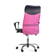 Thumbnail 2 of Директорски стол Monti HB, текстил, екокожа и меш, Tilt механизъм, до 120 kg, черна седалка, розова облегалка