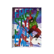 Thumbnail 11 of Тетрадка, A5, широки редове, офсетова хартия, спирала, 80 листа