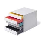 Thumbnail 2 of Durable Бокс за документи Varicolor, с 5 чекмеджета ,бял