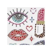 Thumbnail 2 of Creativ Company Стикери Готови за парти, диамантени, 10 х 16 cm, 1 лист