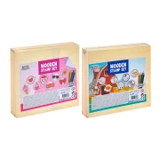 Thumbnail 4 of Moxy Комплект дървени печати и цветни моливи, в кутия, асорти, 36 броя