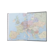 Thumbnail 3 of Календар-бележник, без дати, екокожа, 96 листа, A5, черен