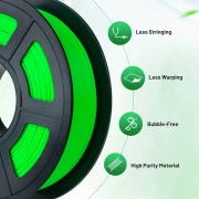 Thumbnail 4 of Филамент за 3D принтер, PLA+, 1.75 mm, 1 kg, зелен