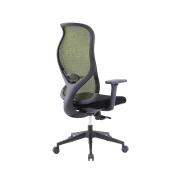 Thumbnail 2 of Ергономичен стол RFG STAR HB, дамаска и меш, Synchronous механизъм, до 150 kg, черна седалка, зелена облегалка