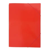 Thumbnail 1 of Папка, картонена, с ластик, UV лак, 235 х 325 mm, 350 g/m2, червена