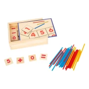 Thumbnail 5 of Small Foot Комплект математика, с цифри и пръчки, дървени, в кутия