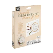 Thumbnail 2 of Craft ID Комплект за бродиране Цветя и пчели, 15.2 cm