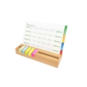 Thumbnail 3 of Office 1 Поставка Green, с календар и листчета, бамбукова, 21 х 7 cm