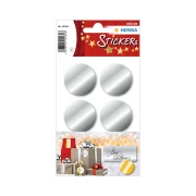 Thumbnail 2 of Herma Самозалепващи се етикети, диаметър 32 mm, сребристи, 18 броя