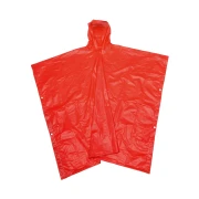 Thumbnail 2 of TOPS Дъждобран, тип пончо, с цветен калъф, червен