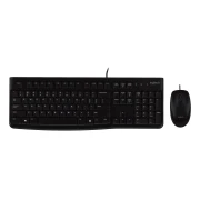 Thumbnail 1 of Клавиатура Logitech и мишка MK120, кирилизирана, с кабел 1.8 m, черни, USB, 104 бутона