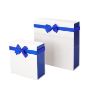 Thumbnail 3 of Office 1 Кутия Pearl, сгъваема, 21 х 21 х 9 cm, бяло-синя