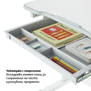 Thumbnail 2 of Ергономичен чин и стол RFG Ergo Tech B207, ученически, сив цвят, сглобена мостра