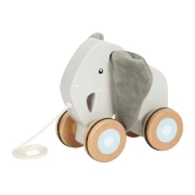 Thumbnail 6 of Small Foot Слонче за дърпане, дървено, с шумящи уши