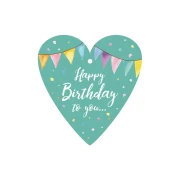Thumbnail 1 of Gespaensterwald Етикет за подарък Happy Birthday To You, сърце