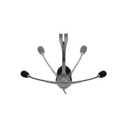 Thumbnail 4 of Слушалки Logitech H110, с микрофон, 3.5 mm жак, 58 dB, 100 - 16000 Hz, 1.8 m кабел, сребристи