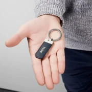 Thumbnail 4 of Hugo Boss Ключодържател Classic Grained, тъмносин