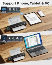 Thumbnail 5 of Мобилен принтер Phomemo M08F-BKG, A4