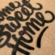 Thumbnail 2 of Изтривалка Olivo Zeus - Home Sweet Home, 100% полиестер, 40 х 70 cm, бежова