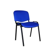 Thumbnail 2 of Посетителски стол ISO Black, текстил, метална основа, до 120 kg, син