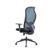 Thumbnail 5 of Ергономичен стол RFG STAR HB, дамаска и меш, Synchronous механизъм, до 150 kg, черна седалка, синя облегалка