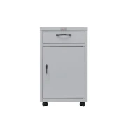 Thumbnail 1 of Шкаф, болничен, с чекмедже, 490 х 420 х 707 mm, бял метал