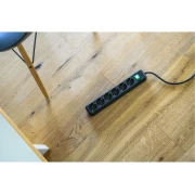 Thumbnail 3 of Разклонител Brennenstuhl Eco-Line, 6 гнезда, 1.5 m кабел, черен