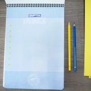 Thumbnail 4 of Gipta Block Master Пад, А4, жълт, широки редове, микроперфорация, със спирала, 100 листа