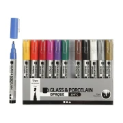 Thumbnail 2 of Creativ Company Маркер за стъкло и порцелан, 12 броя