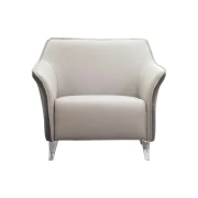 Thumbnail 2 of Фотьойл RFG Lola, екокожа, светлосива седалка, графитена облегалка