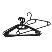 Thumbnail 3 of Закачалка за дрехи York, пластмасова, 10 броя, 42 х 22 х 70 cm