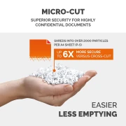 Thumbnail 5 of Шредер за унищожаване на документи Fellowes Automax 600M, P-5, Micro-Cut, 83 L, черен, време за работа 45 мин, време за почивка 30 мин