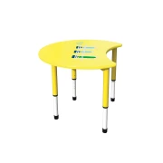 Thumbnail 9 of Ученическа маса RFG Moon, с регулируема височина, от I до XII клас, 900 х 900 х 550-750 mm, MDF, жълта