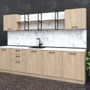 Thumbnail 2 of Кухня Алегра, 3000 х 600 х 2110 mm, цвят лукс