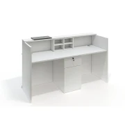 Thumbnail 5 of Рецепция RFG Ravena, 2000 х 632 х 1066 mm, ПДЧ, бяло-черна