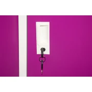 Thumbnail 3 of Гардероб RFG, метален, троен, с три врати, 120 х 40 х 120 cm, бял, с лилави врати