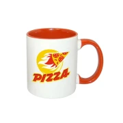 Thumbnail 2 of Чаша с цветна вътрешност и дръжка, оранжева, 330 ml, с възможност за персонализация