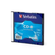 Thumbnail 2 of CD-R Verbatim, 700 MB, 52x, със защитно покритие, в тънка кутия