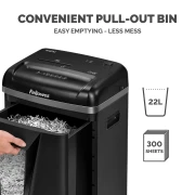 Thumbnail 8 of Шредер за унищожаване на документи Fellowes 450M, Micro-Cut, 22 L, P-5, време за работа 10 мин