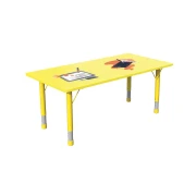 Thumbnail 2 of Ученическа маса RFG Fresh, с регулируема височина, от 3 до 8 години, 1200 х 600 х 370-620 mm, MDF, жълта