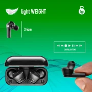 Thumbnail 2 of Слушалки NGS Artica Bloom, с Bluetooth, със зареждащ кейс, USB Type-C, черни