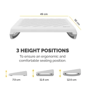 Thumbnail 2 of Fellowes Поставка за крака Breyta, бяла