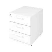 Thumbnail 4 of Контейнер за бюро Narbutas Optima, 415 x 500 x 510 mm, с колелца, ПДЧ, правоъгълна дръжка, бял