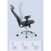 Thumbnail 31 of Ергономичен стол RFG Artur HB, дамаска и меш, до 150 kg, тъмносива седалка, черна облегалка