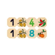 Thumbnail 4 of Beleduc Домино с числа и количества - плодове и зеленчуци