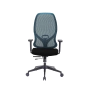 Thumbnail 8 of Ергономичен стол RFG STAR HB, дамаска и меш, Synchronous механизъм, до 150 kg, черна седалка, синя облегалка