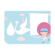 Thumbnail 3 of Gespaensterwald Картичка Fun-Cut, Hello Baby, синя