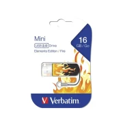 Thumbnail 3 of USB флаш памет Verbatim Mini Elements, USB 2.0, 16 GB, огън