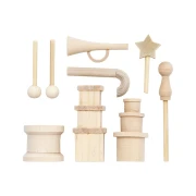 Thumbnail 2 of Creativ Company Комплект малки коледни аксесоари за декорация, дървени