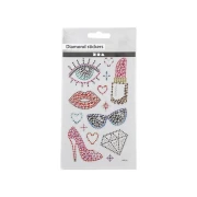 Thumbnail 3 of Creativ Company Стикери Готови за парти, диамантени, 10 х 16 cm, 1 лист